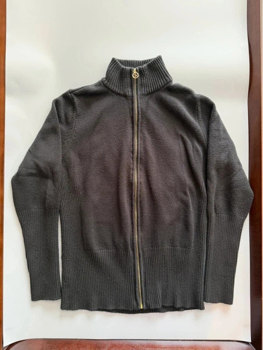 Calvin Klein zip up black sweater cardigan medium